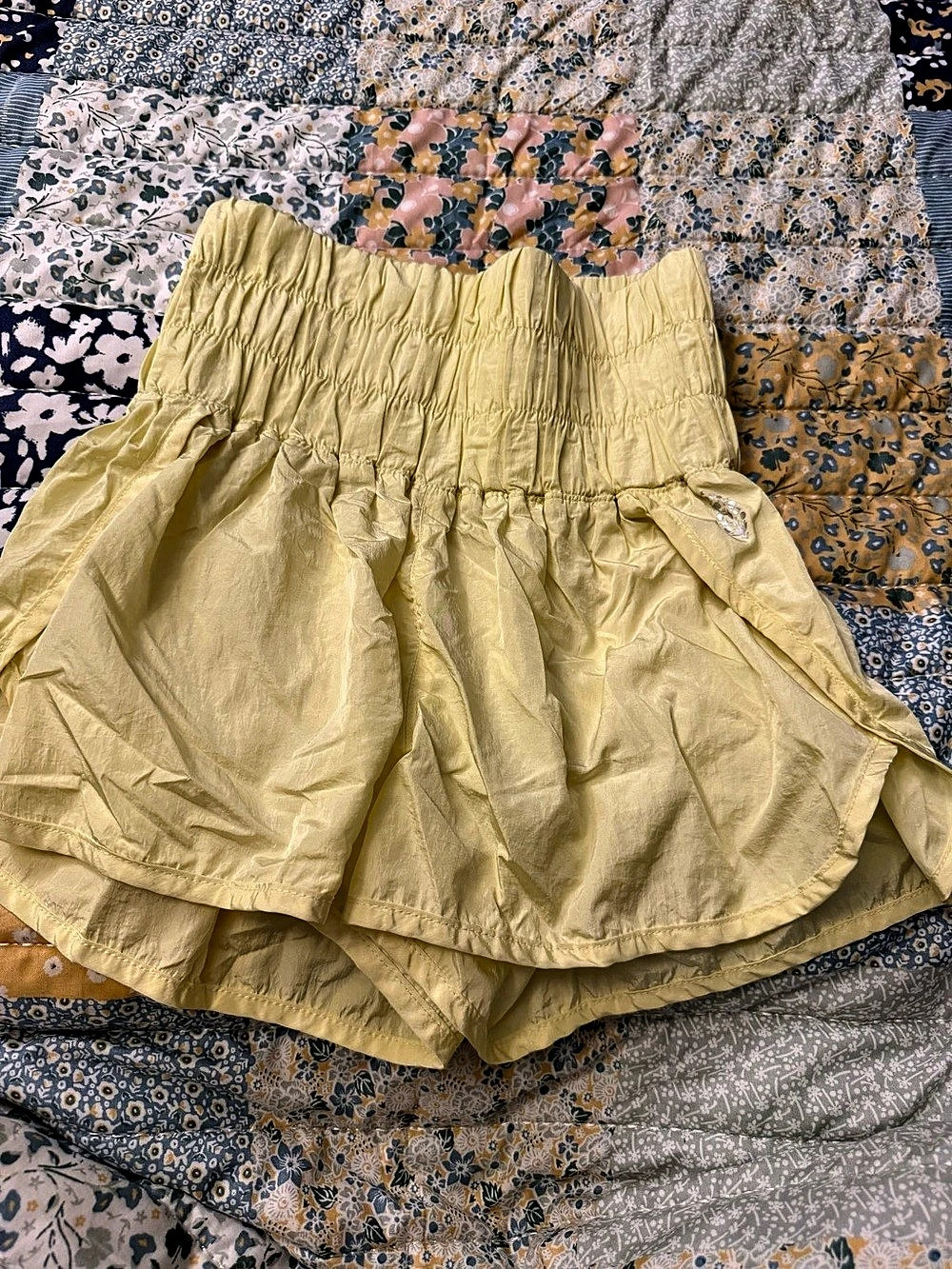 Free people movement Women's Yellow High-Waist Shorts size small